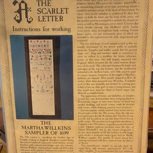 Amazing piece!  Reproduction Sampler from The Scarlet Letter!  Museum quality.